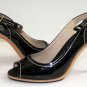 Isabella Fiore Size 8M Black and Gold High Heels