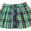Justice Size 10 Green and Blue Plaid Skirt