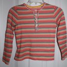 Lands' End Girls Strip Shirt Size 7-8