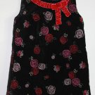 The Children's Place Black Velvet Rose Dress Size 6-9 Months