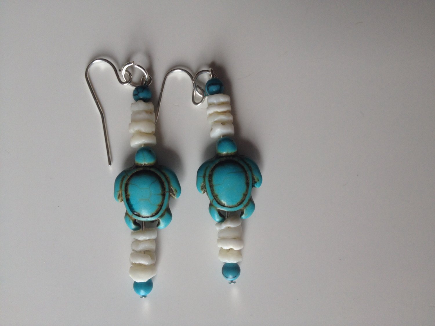 Aqua Turtle Earrings
