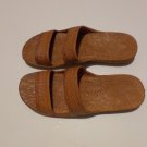 Pali Hawaii Sandals PH405 SIZE 9 DARK BROWN 1 Pair