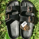 Pali Hawaii Sandal PH438 BUCKLE - SIZE 10 MENS-BLACK-1 PAIR