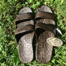 Pali Hawaii Sandals PH405 SIZE 12 VERY DARK BROWN 1 Pair