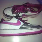 Nike Air Force One '07 - White / Dark Pink - Purple Metallic