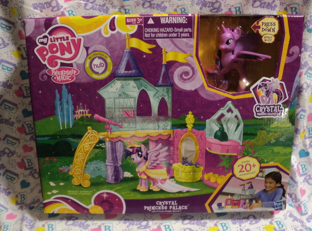 New My Little Pony Crystal Princess Palace w/ Twilight Sparkle Figure