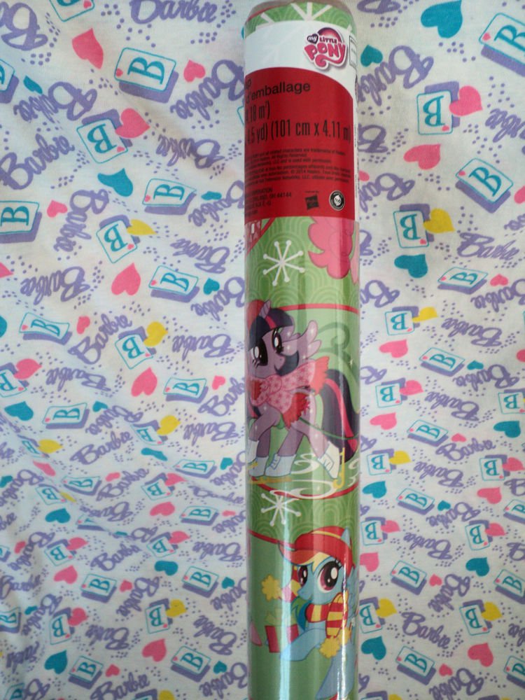 barbie wrapping paper christmas