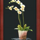 Orchid embroidery picture