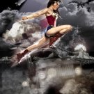 Wonder Woman Flying - Autographed Headshot