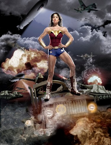 Wonder Woman Stand - Autographed Headshot
