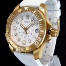 Brand New Swiss Army Victorinox 249057 Dive Master 500 White SS Gold Watch