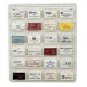 1) Source One 24 Pocket Wall Mount CLEAR Business Card Holder SHIPS FREE