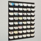 1) Source One 48 Pocket Wall Mount Black Business Card  Holder SHIPS FREE