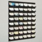 5) Source One 48 Pocket Wall Mount Black Business Card  Holder SHIPS FREE