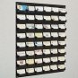 5) Source One 48 Pocket Wall Mount Black Business Card  Holder SHIPS FREE
