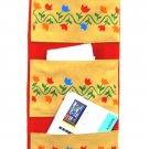 Indian Fabric Wall Hanging Pocket Organizer and Wall Decor