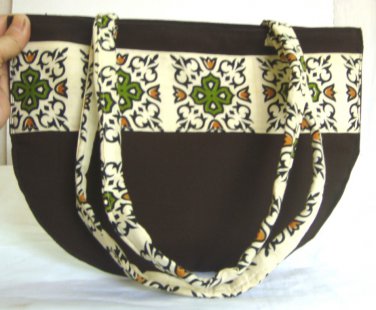handmade Ethnic Indian Tote Bag, Handbag, Shoulder Bag of Pure Cotton by S-Tilly's