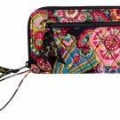 Vera Bradley Zip Around Wallet wristlet clutch Symphony in Hue • organizer NWT