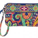 Vera Bradley Wristlet Venetian Paisley  new gusseted style tech case  NWT Retired
