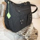 Vera Bradley Baby Bag black microfiber diaper weekender NWT Retired