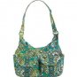 Vera Bradley Cargo Sling Peacock crossbody hobo shoulder bag Retired NWT