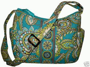 Vera Bradley On The Go crossbody hobo shoulder bag in Peacock Retired ...