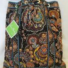 Vera Bradley Backsack in Kensington brown  drawstring tote  NWT Retired boho