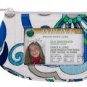 Vera Bradley Clip Zip ID Mediterranean White NWT Retired coin purse tech card travel pill case