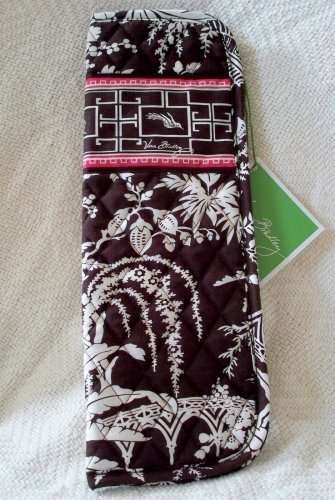 Vera Bradley Curling Iron flatbrush Cover Imperial Toile  NWT Retired straighten up curl