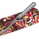 Vera Bradley Curling Iron flatbrush Cover Puccini NWT Retired straighten up curl
