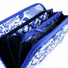 Vera Bradley Accordian Wallet Blue Lagoon travel organizer clutch NWT Retired