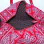 Vera Bradley Small Duffel Frankly Scarlet NWT Retired satchel gym bag