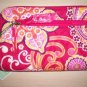 Vera Bradley Zip Around Wallet Rasberry Fizz passport holder organizer wristlet NWT Retired
