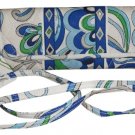 Vera Bradley Sleek Wallet Mediterranean White travel organizer crossbody clutch NWT Retired