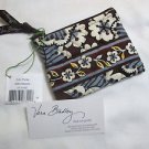 Vera Bradley Coin Purse in Slate Blooms ID card small PDA pill  case  NWT Retired