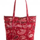 Vera Bradley Mesa Red Vera XL Tote  NWT Retired shoulder bag overnighter