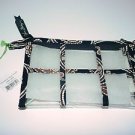 Vera Bradley Transparent Travel Pouch Caffe Latte TSA 3-1-1 toiletry bag NWT retired