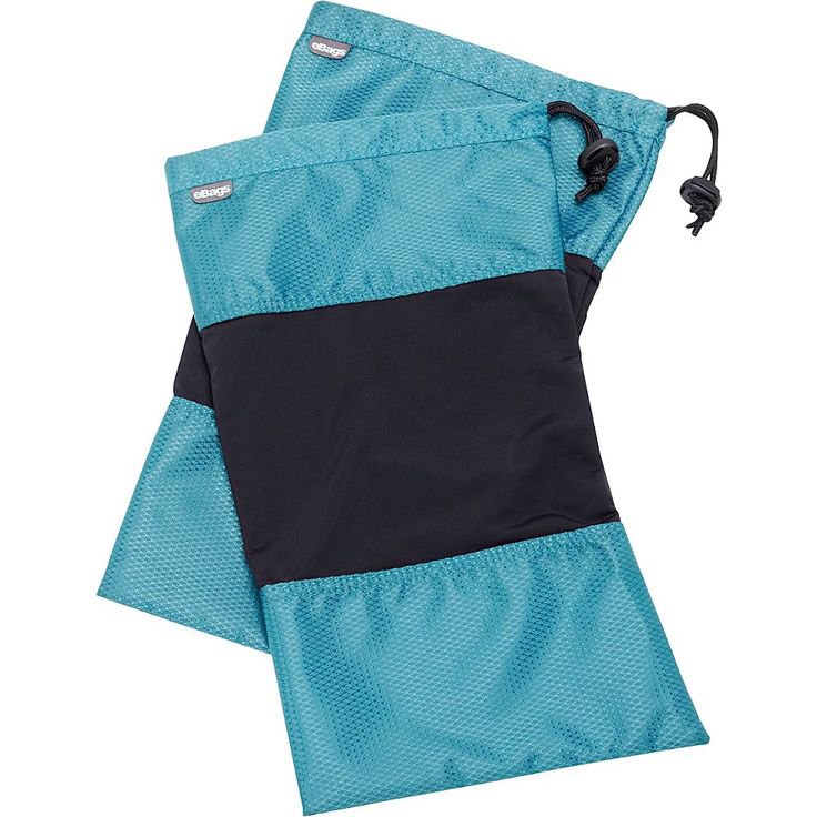 eBags Shoe Sleeves set/2 individual bags Tropical Turquoise travel
