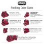 eBags Slim Packing Cubes Ltd Ed Yellow Stripe set/3 great travel aid