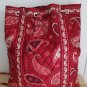 Vera Bradley Backsack in Mesa Red drawstring tote NWT Retired Boho concerts day trips