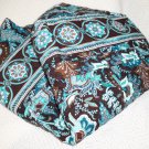 Vera Bradley Large Duffel Java Blue original pattern satchel weekend overnight carryon  Retired RARE