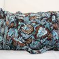 Vera Bradley Large Duffel Java Blue original pattern satchel weekend overnight carryon Retired RARE
