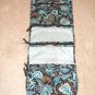 Vera Bradley Hanging Organizer Java Blue travel packing aid foldup cosmetic toiletry case