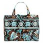 Vera Bradley Hanging Organizer Java Blue travel packing aid foldup cosmetic toiletry case