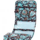 Vera Bradley Hanging Organizer Java Blue  travel packing aid foldup cosmetic toiletry case