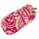 Vera Bradley Double Eye Rasberry Fizz  holds two pairs eyeglasses NWT retired