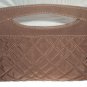 Vera Bradley Clutch Espresso microfiber handbag purse slim tote