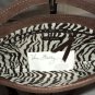 Vera Bradley Clutch Espresso microfiber handbag purse slim tote