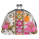 Vera Bradley Double Kiss coin purse Tea Garden  NWT Retired
