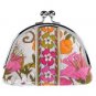 Vera Bradley Double Kiss coin purse Tea Garden  NWT Retired